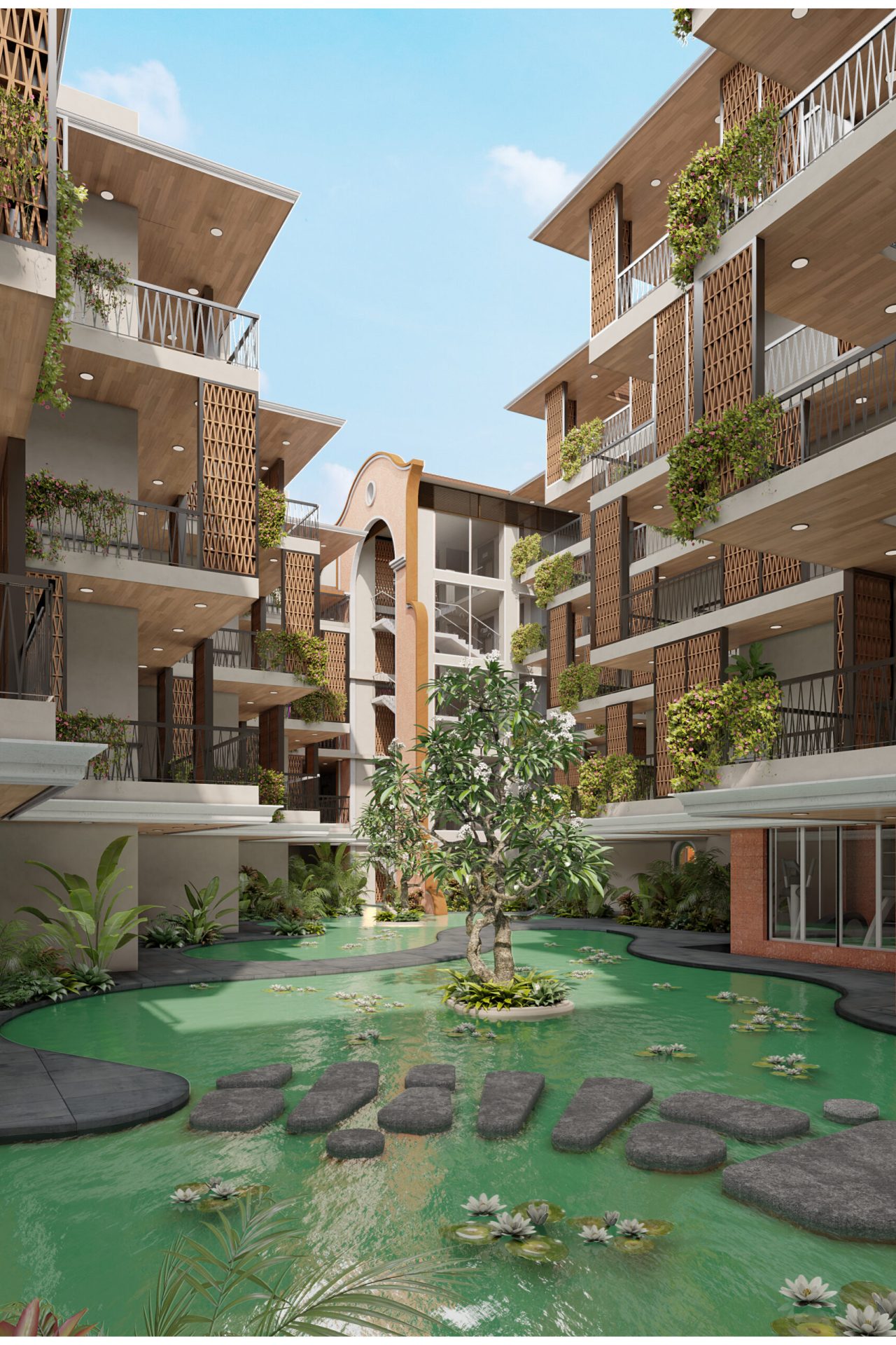 Central courtyard view